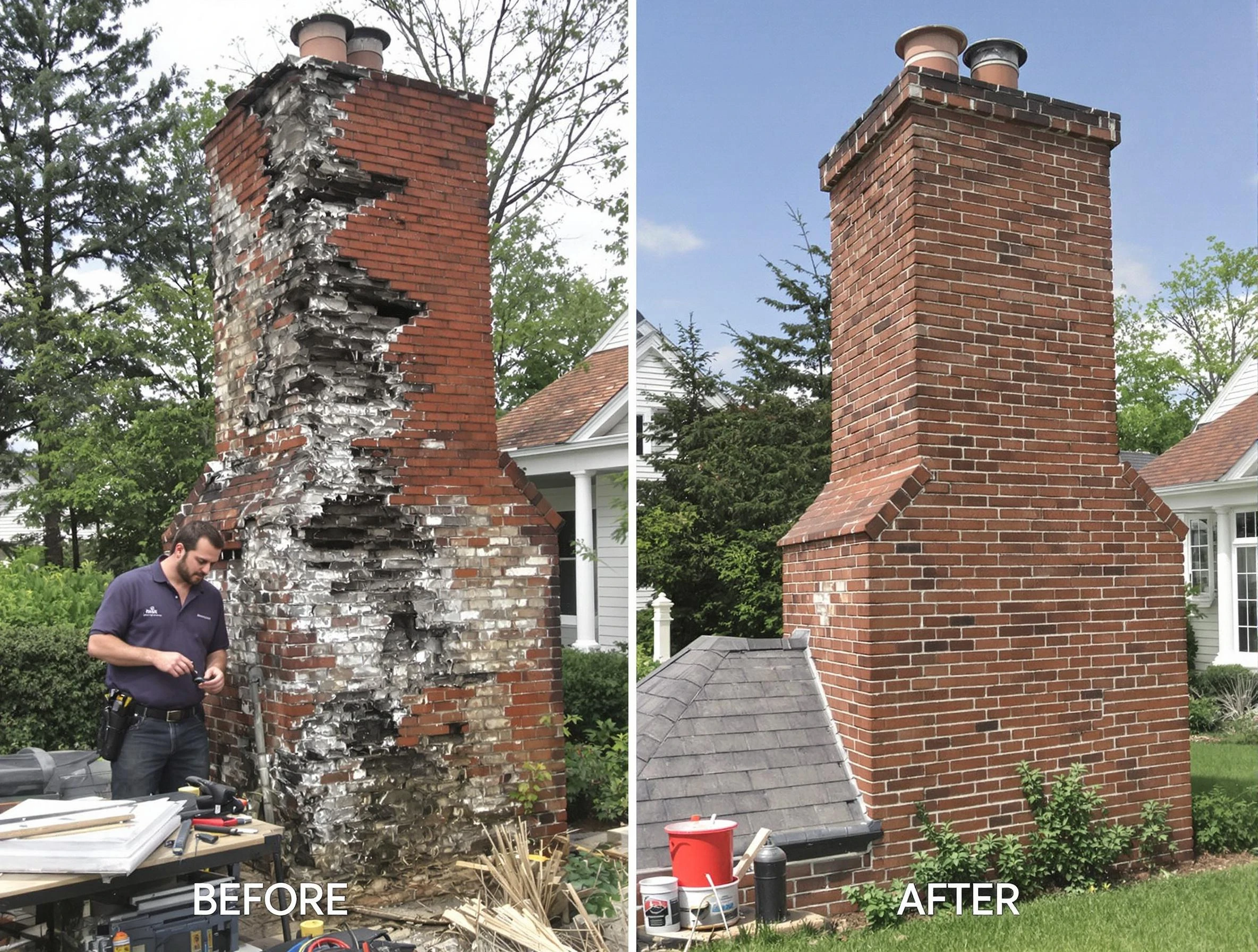Fort Lupton Chimney Sweep performing a full chimney restoration in Fort Lupton, CO