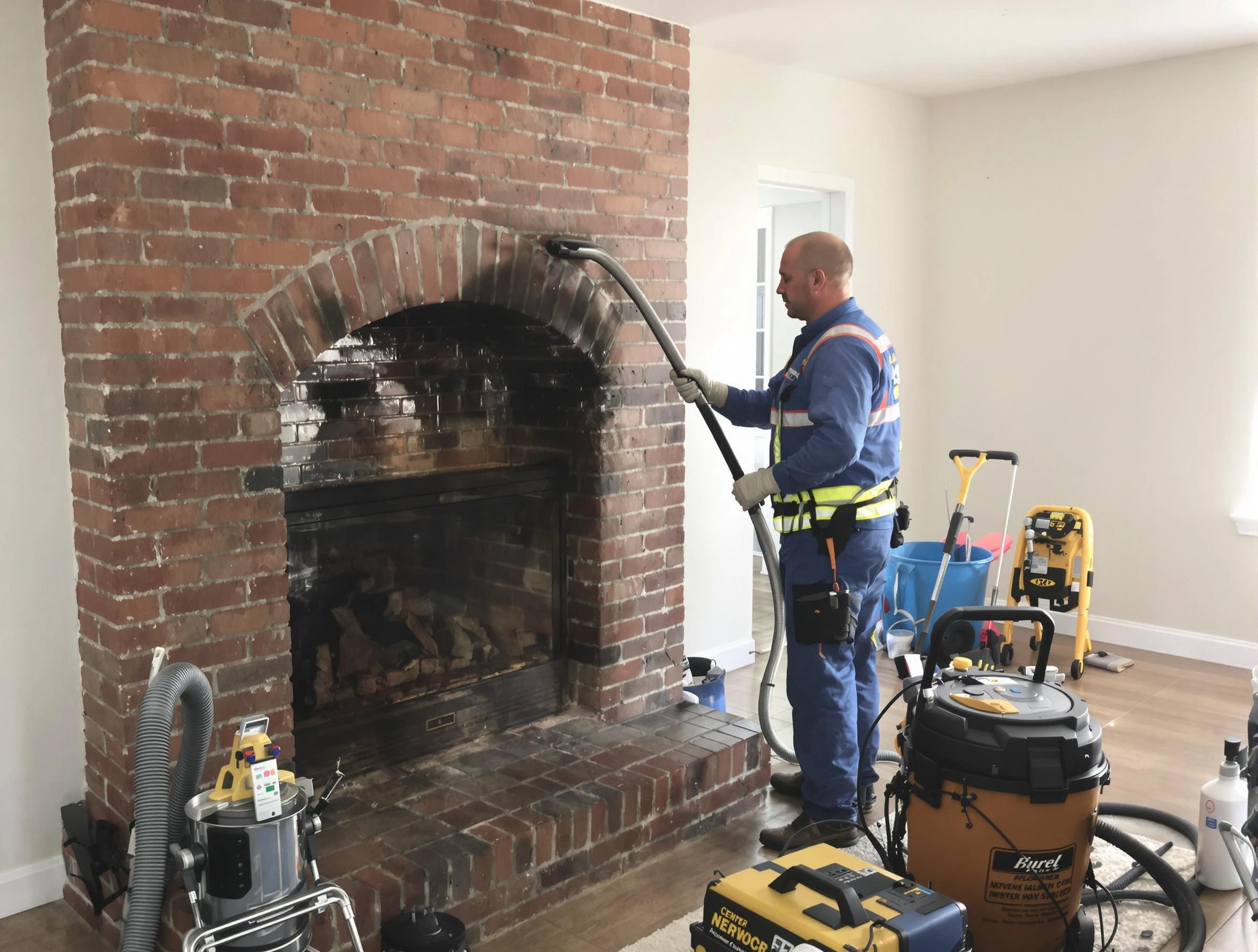 Fort Lupton Chimney Sweep expert performing detailed chimney sweep in Fort Lupton, CO