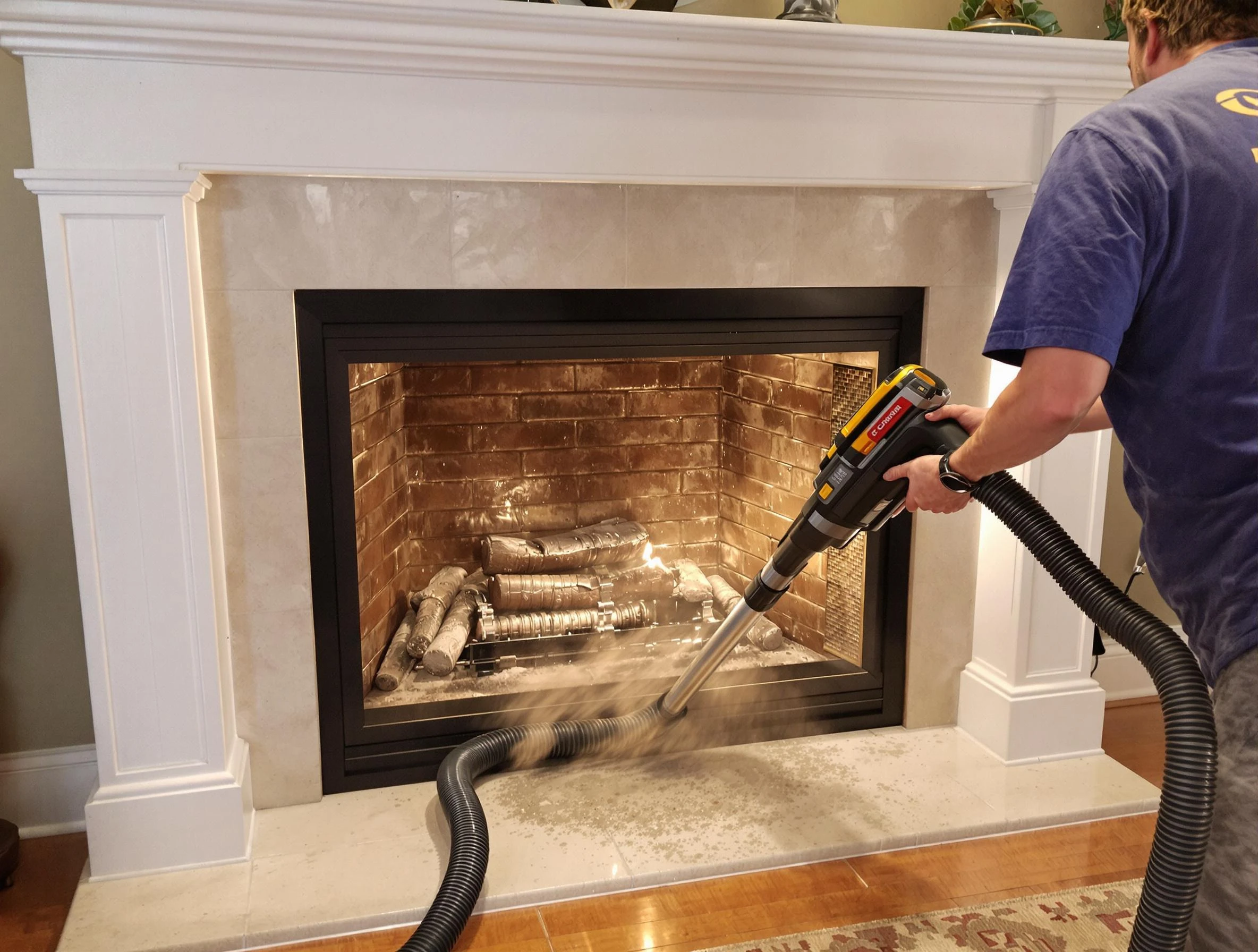 Fireplace cleaning performed by Fort Lupton Chimney Sweep in Fort Lupton, CO