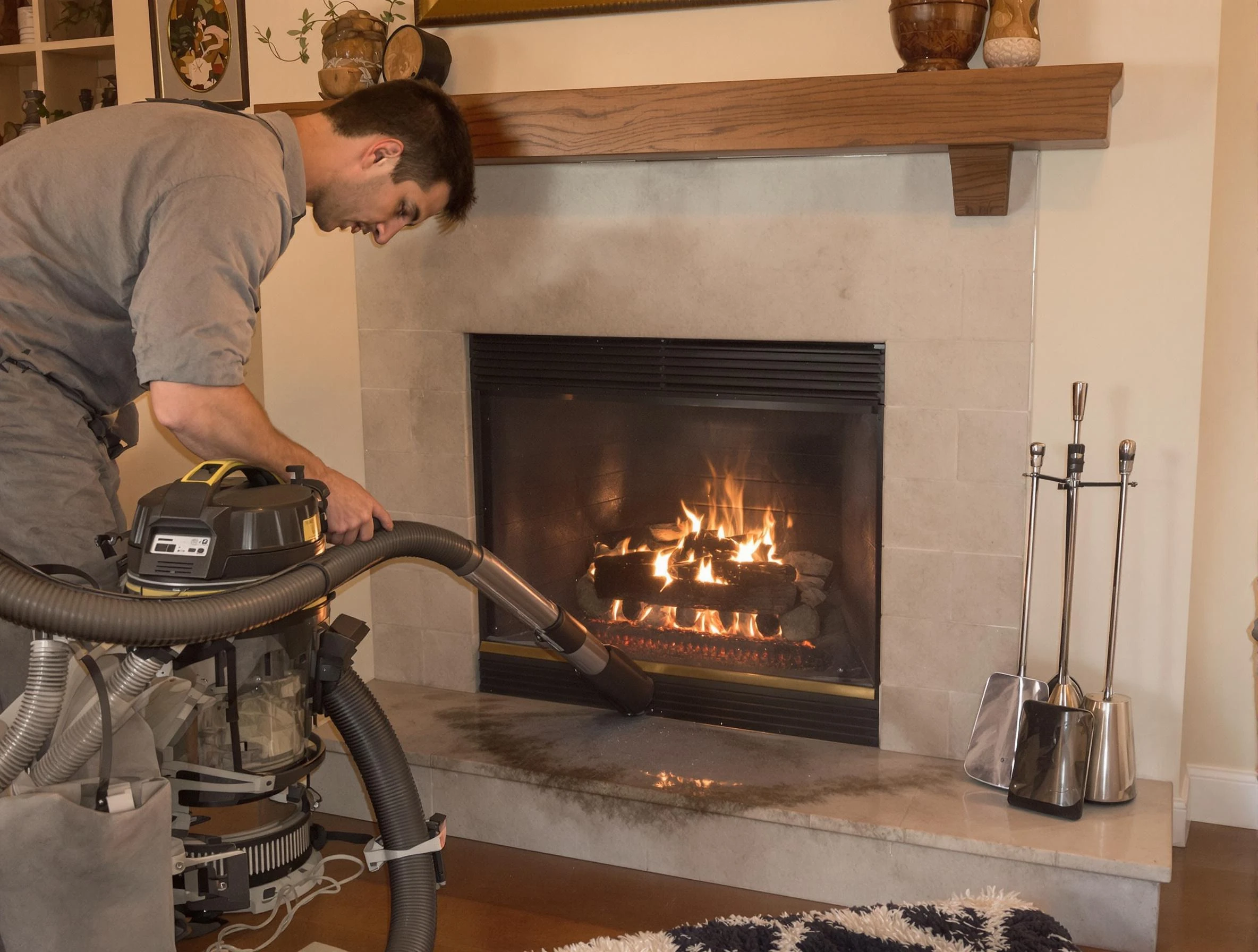Routine fireplace upkeep by Fort Lupton Chimney Sweep in Fort Lupton, CO